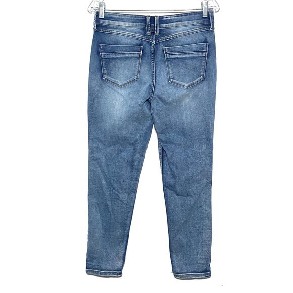 Rewash High Rise Mom Jeans Distressed Medium Wash Cotton Stretch Womens 5 / 27 - Picture 8 of 11